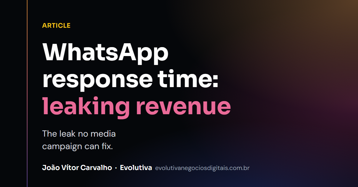 WhatsApp Response Time: The Revenue Leak No Campaign Can Fix