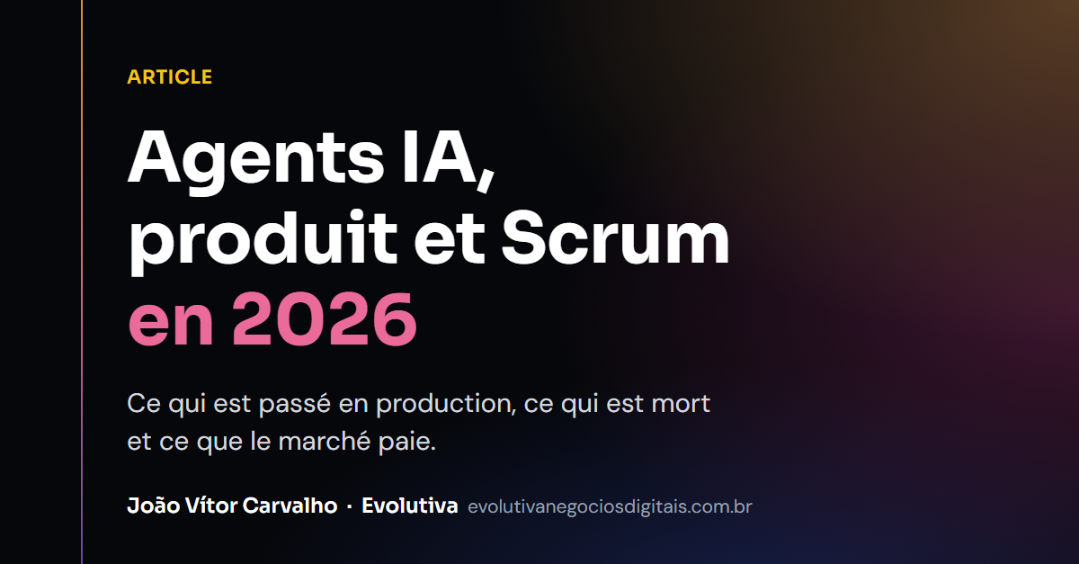 Agents IA, produit et Scrum en 2026 : ce qui est passé en production, ce qui est mort et ce que le marché paie