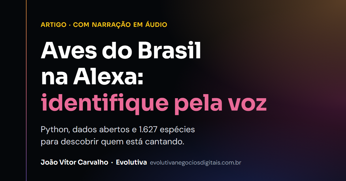 Aves do Brasil na Alexa: identifique pela voz